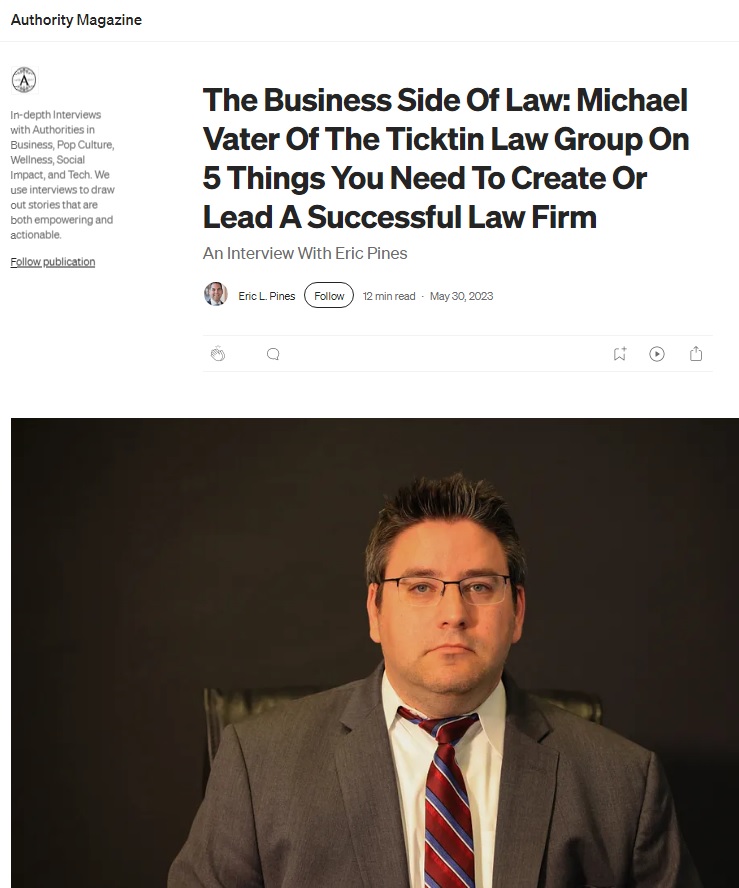 Michael Vater Authority Magazine